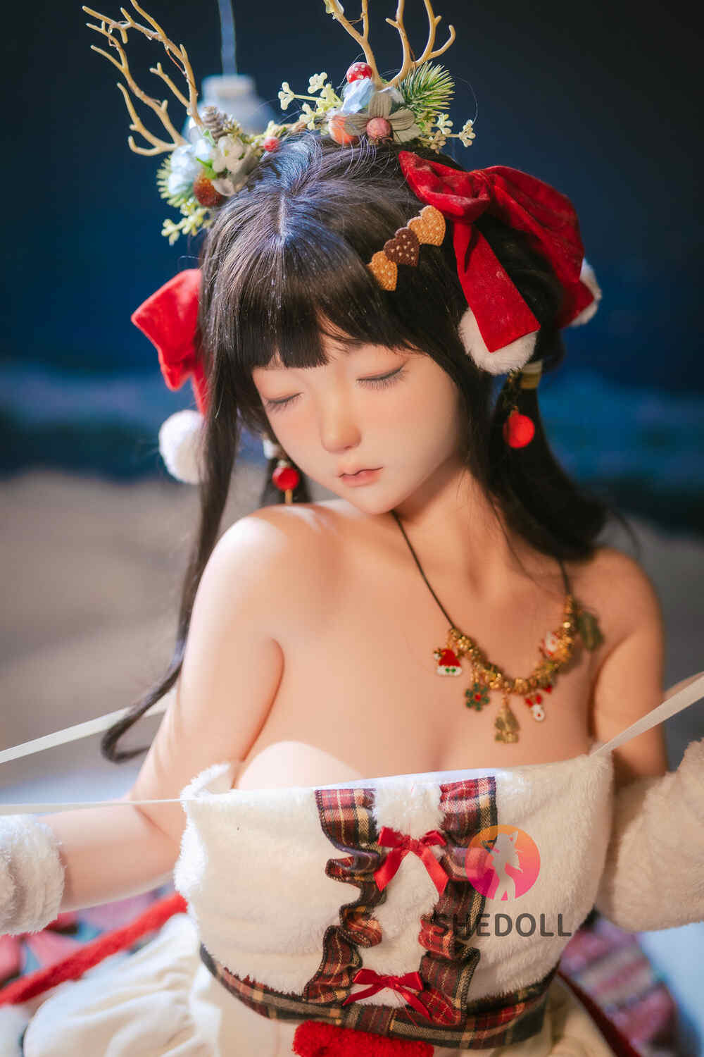 Muñeca sexual de silicona con cabeza de copa C de 148 cm/4 pies 10 pulgadas - Reseña de la versión de ojos cerrados de Beizhi - SHEDOLL