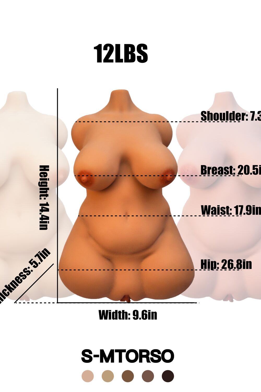 Reseña del juguete sexual Climax Doll de 36,5 cm/1 pie 3 con torso SM femenino de TPE