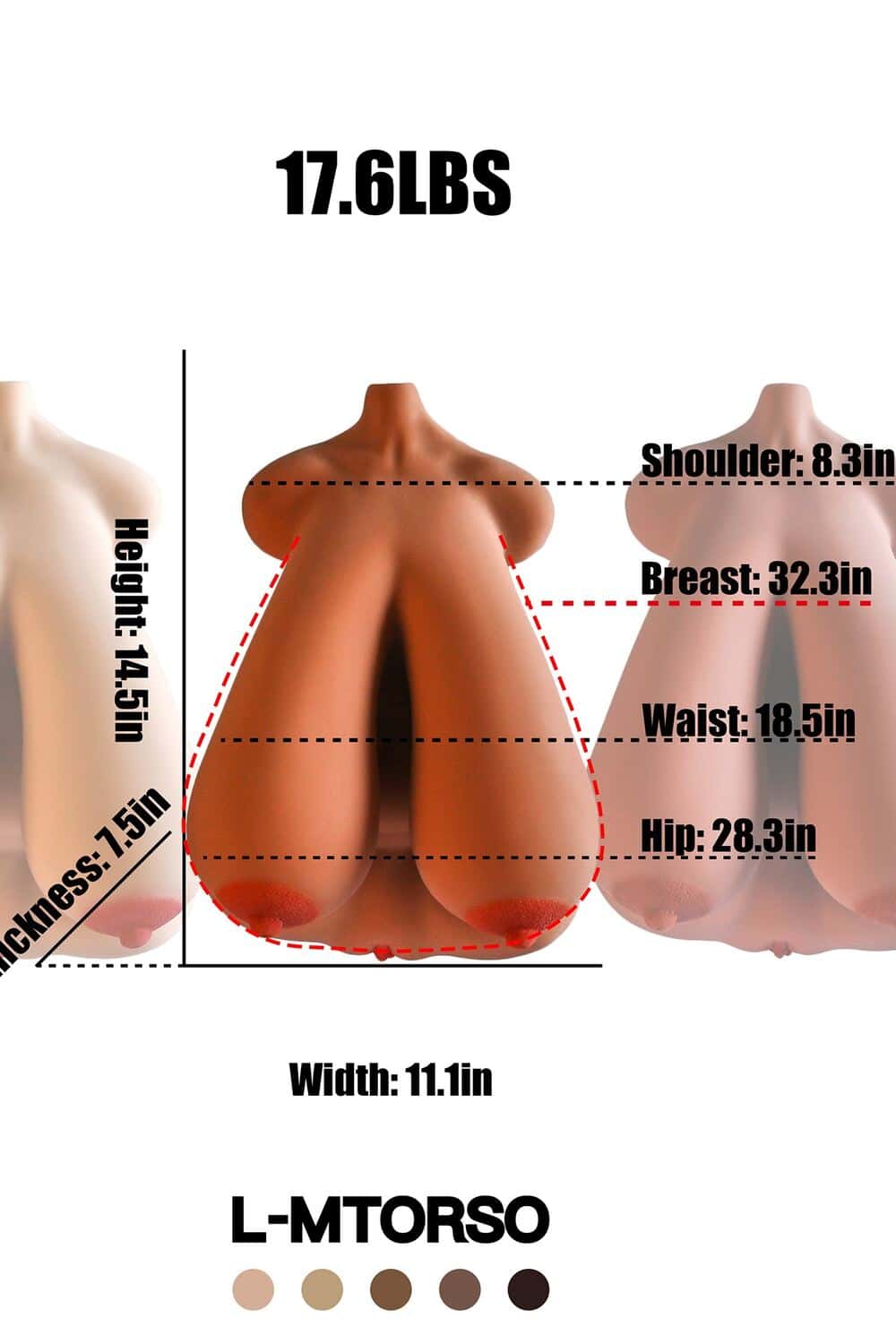 Reseña del juguete sexual femenino de TPE con torso LM de 37 cm/1 pie 3 - Climax Doll