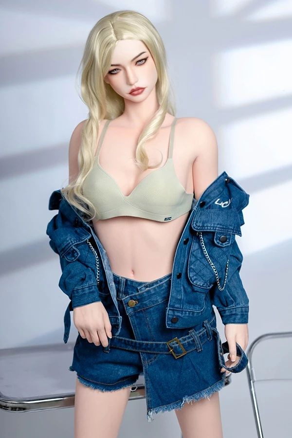 Muñeca Youqu - Oferta exclusiva: Muñeca sexual realista rubia Ariah de 158 cm con mandíbula móvil y función oral