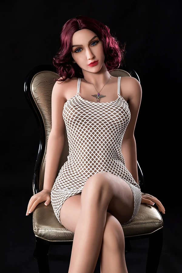 Muñeca sexual Fire Doll Zhuri de 166 cm, cabello morado, pechos pequeños y segunda cabeza de regalo