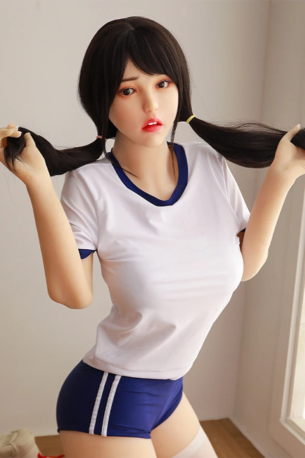 Muñeca sexual realista de silicona Rifrano Emory de 170 cm con expresión facial distorsionada