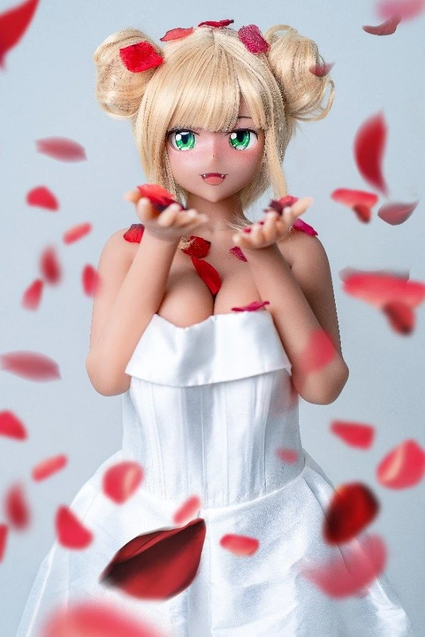 Muñeca sexual de anime rubia con curvas, Laila, 155 cm