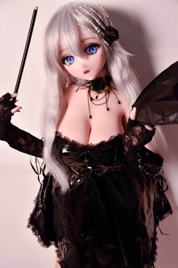 Reseña: Elsa Babe - Muñeca sexual de anime de cabello plateado y pechos grandes, Hayakawa Saaya, 148 cm