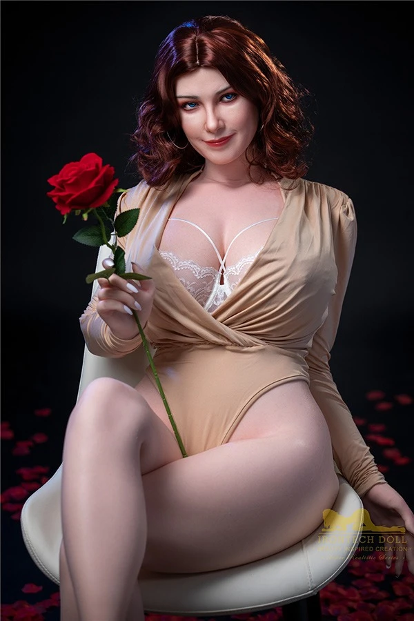 Muñeca sexual madura de silicona premium Ellen, 160 cm, de Irontech Doll