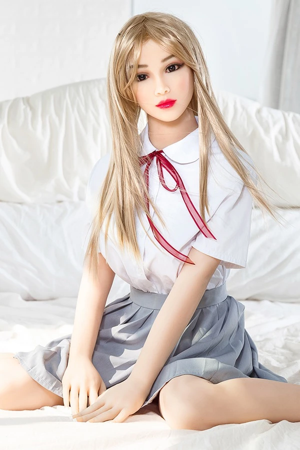 Muñeca Aibei Bonnie de 158 cm, rubia, con segunda cabeza de regalo