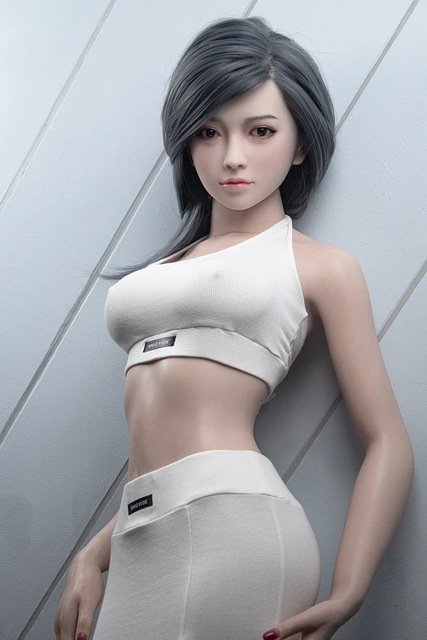 Muñeca sexual de silicona JY Doll Kamiyah de 165 cm con figura esbelta y pechos pequeños