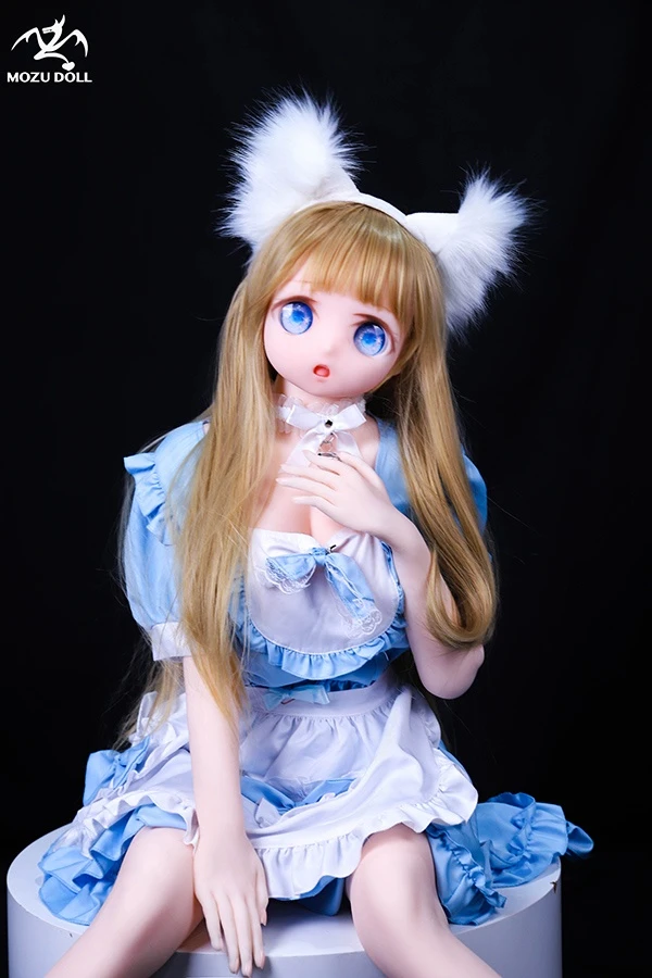MOZU Doll - Adorable muñeca sexual rubia inspirada en el anime Kelly de 145 cm con atuendo de regalo