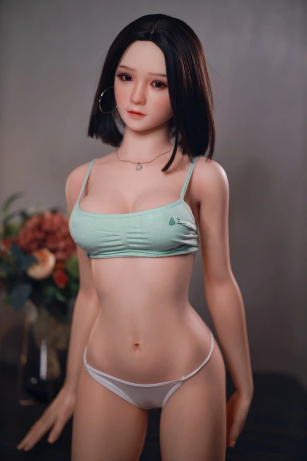Muñeca sexual de silicona premium Louisa de 165 cm con pechos pequeños