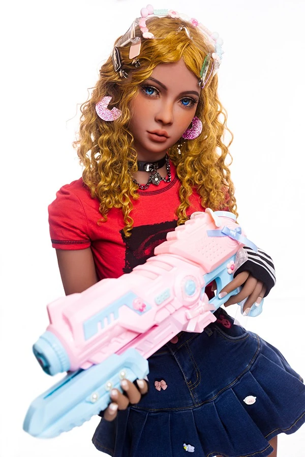 Muñeca sexual rubia realista Aibei Naya de 158 cm con segunda cabeza de regalo