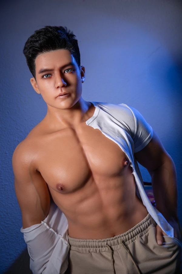 Reseña de Qita Doll Han 170 cm: Muñeca sexual masculina de silicona realista con conexión perfecta entre cabeza y cuerpo y mandíbula móvil.