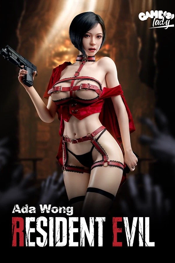 Figura de acción de Ada Wong de Resident Evil, de 171 cm, con mandíbula articulada y estructura oral.