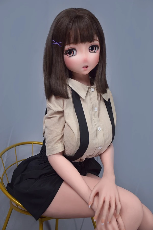 Elsa Babe - Adorable muñeca de anime manga de pelo corto y tetona Aspen de 148 cm