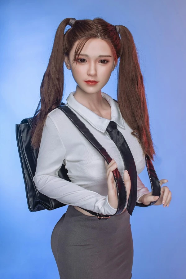 Muñeca sexual realista Dime Doll Blaire de 170 cm de silicona con cabeza y cuerpo intercambiables