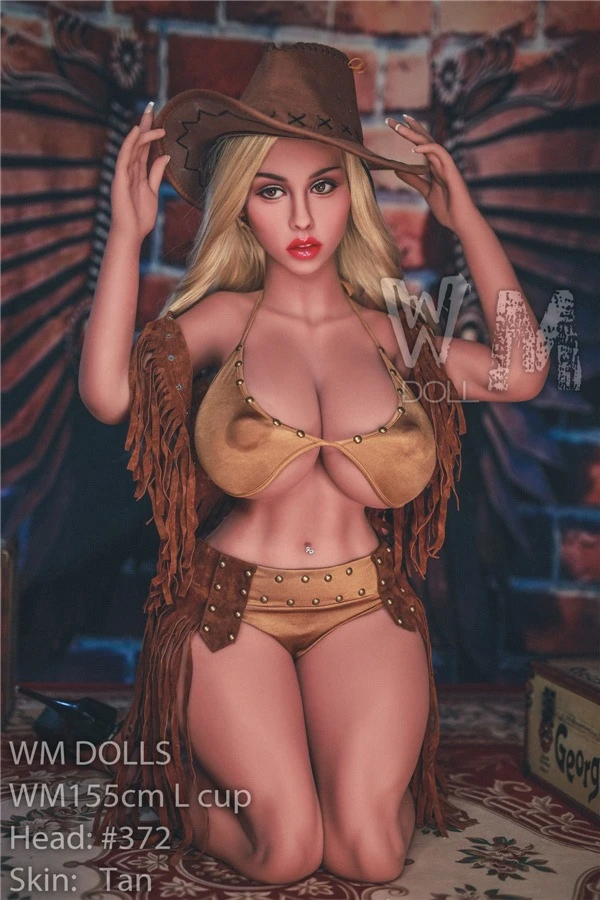 Muñeca sexual realista WM Dolls Simone, 155 cm, con segunda cabeza extra