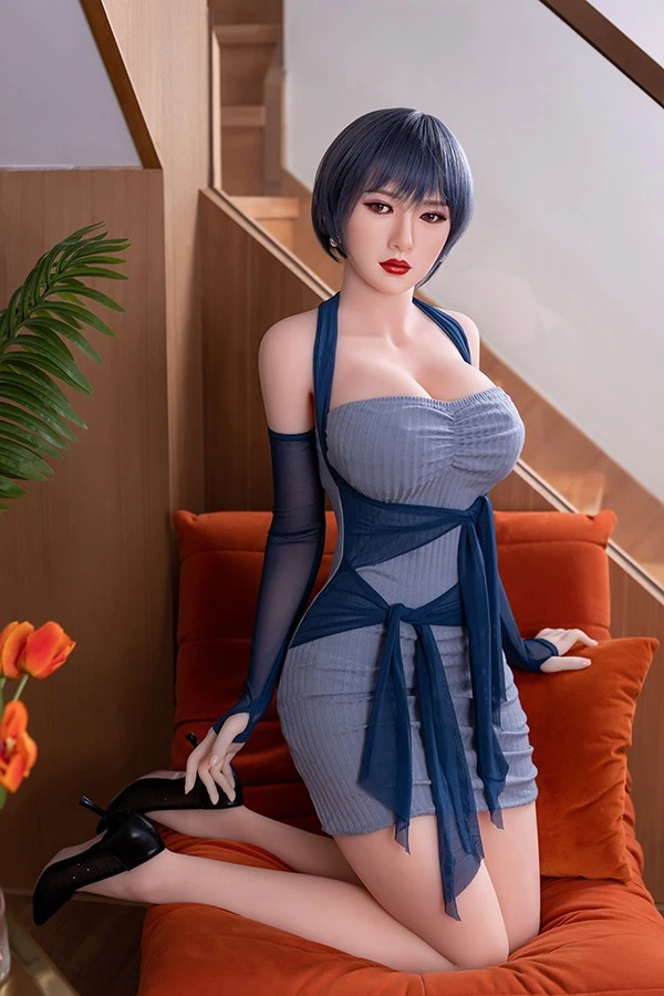Muñeca Youqu - Oferta exclusiva: Muñeca sexual Kate de 160 cm, sexy, madura, de pelo corto y cabeza de silicona.