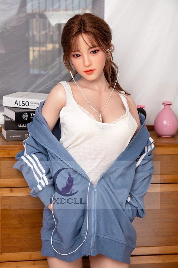 Muñeca sexual de silicona JXDoll Bonnie de 170 cm, atlética y energética, con cabeza y cuerpo intercambiables.