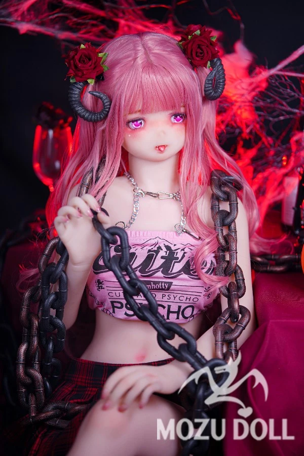 Muñeca MOZU - Emma, ​​muñeca sexual de anime de 145 cm, pelirroja y demonio, con atuendo de regalo