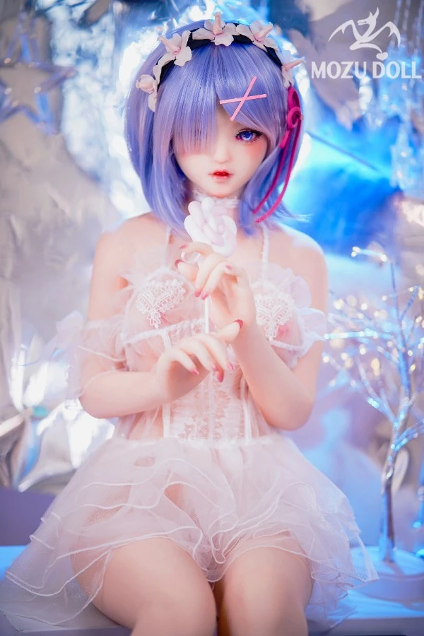 Muñeca MOZU - Impresionante y adorable muñeca sexual de anime Rem de 145 cm con atuendo de regalo