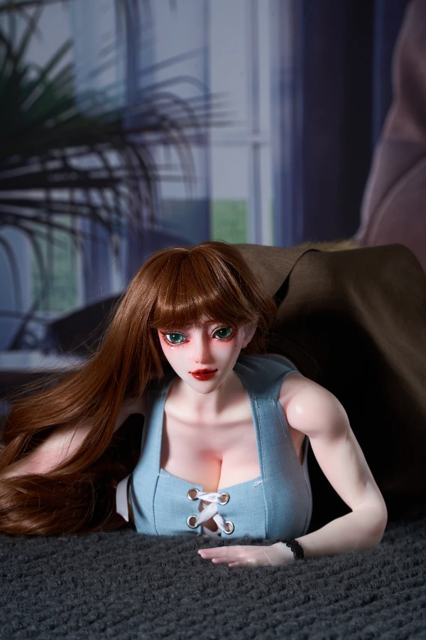 MRL DOLL - Sloane: Muñeca sexual de 30 cm con forma de mono musculoso, pechos grandes, ropa y cola gratis