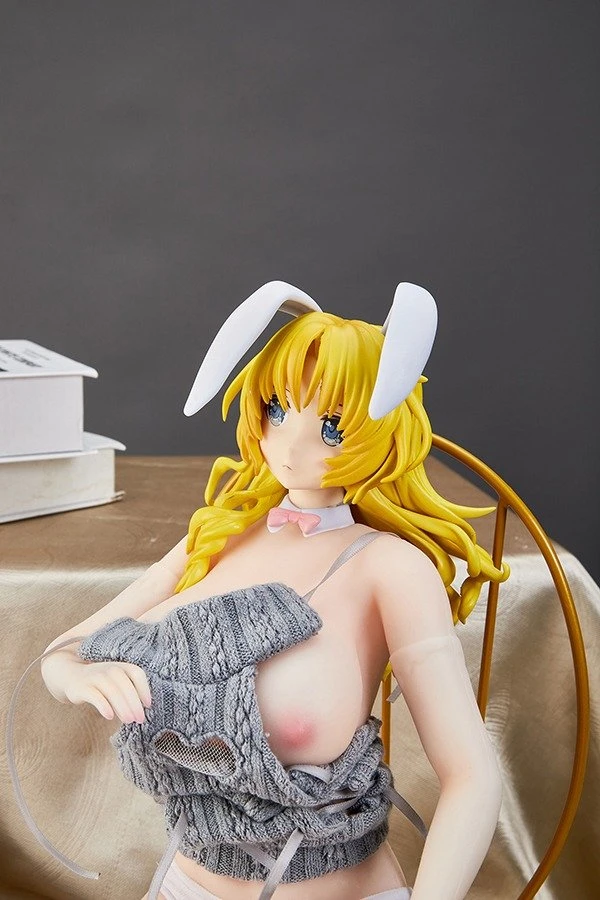 Reseña de la muñeca sexual Otaku Danna de 45 cm, conejita rubia, con ropa y calzado de regalo