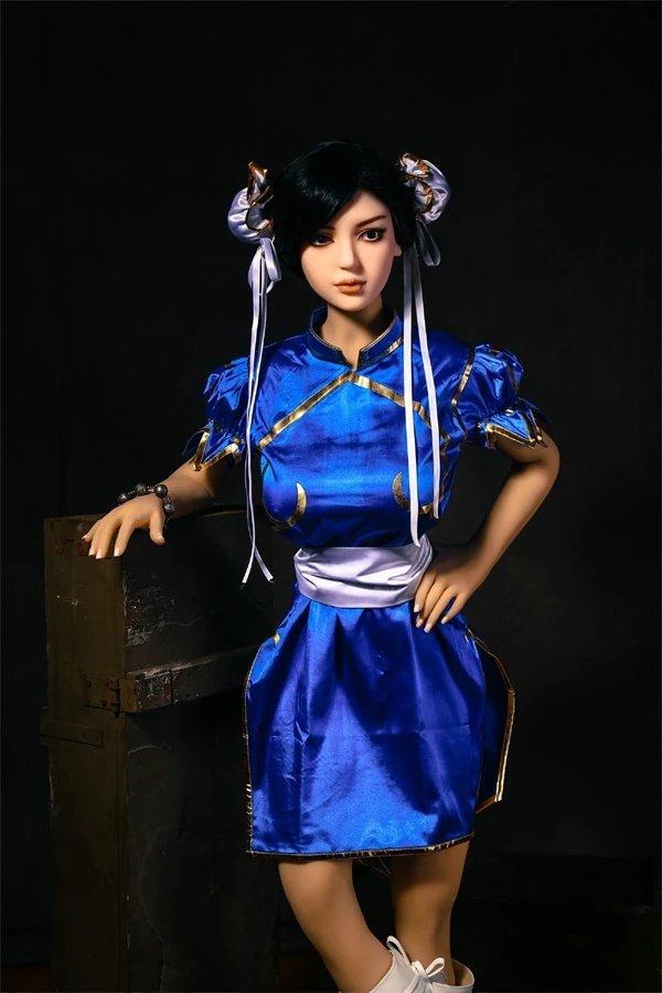 Muñeca Qita de tamaño natural inspirada en Chun Li, 168 cm, coleccionable para adultos