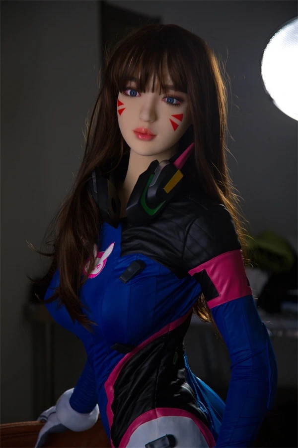 Muñeca Qita - Muñeca sexual realista inspirada en D.Va de Overwatch, Shelby, 168 cm