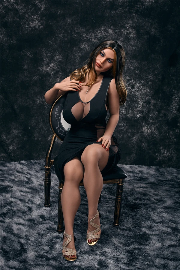 Muñeca sexual MILF rellenita y realista, ámbar, 158 cm, de Irontech Doll