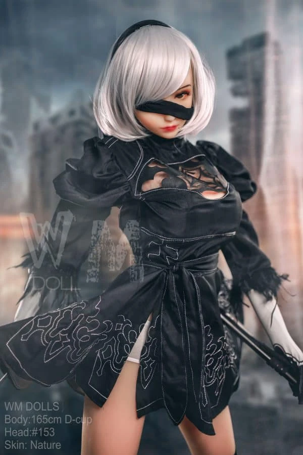 Muñeca sexual de lujo YoRHa n.° 2 tipo B, 165 cm, de WM Dolls, con segunda cabeza de regalo.