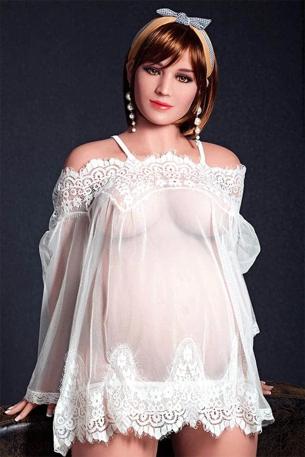Muñeca Aibei - Muñeca sexual embarazada de tamaño natural Ada de 158 cm con cabeza intercambiable y una segunda cabeza de regalo